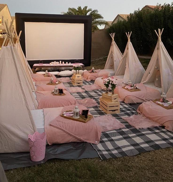 Outdoor cinema residential event Sharjah